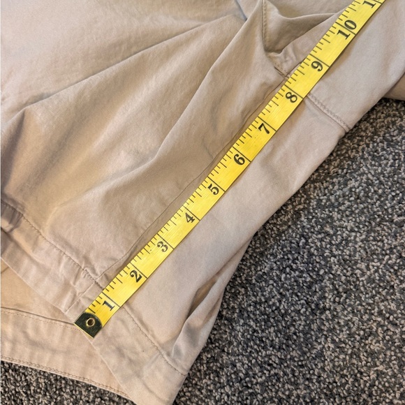 Boss Men's Classic Khaki Shorts Slice Slim Fit Size 32R 4 Pocket Button Beltloop - Picture 13 of 14